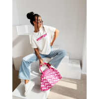 BLUZKA T-SHIRT DAMSKI OVERSIZE OLAVOGA NIMUE ECRU