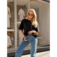 BLUZKA T-SHIRT DAMSKI OVERSIZE OLAVOGA SOREYA BLACK