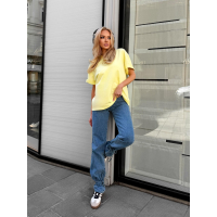 BLUZKA T-SHIRT DAMSKI OVERSIZE OLAVOGA SOREYA YELLOW