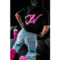 BLUZKA T-SHIRT DAMSKI OVERSIZE OLAVOGA VELMAR BLACK