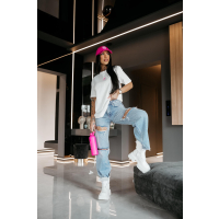BLUZKA T-SHIRT DAMSKI OVERSIZE OLAVOGA VELMAR ECRU