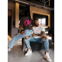 BLUZKA T-SHIRT DAMSKI OVERSIZE OLAVOGA VELMAR GRAFIT