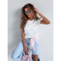 BLUZKA T-SHIRT HAFT OLAVOGA AMARA ECRU