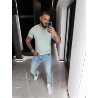 SPODNIE JEANSOWE MĘSKIE DENIM OLAVOGA MEN DOLERI LIGHT BLUE