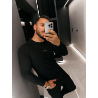 BLUZKA T-SHIRT MĘSKI LONGSLEEVE OLAVOGA MEN MIRE BLACK