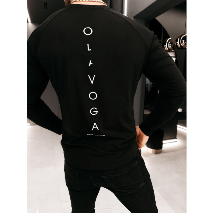 BLUZKA T-SHIRT MĘSKI LONGSLEEVE OLAVOGA MEN MIRE BLACK