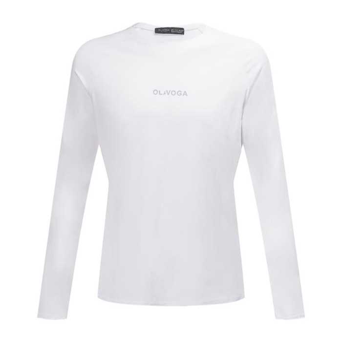 BLUZKA T-SHIRT MĘSKI LONGSLEEVE OLAVOGA MEN ZURI ECRU