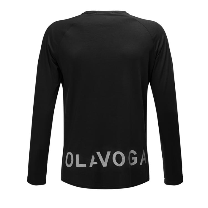 BLUZKA T-SHIRT MĘSKI LONGSLEEVE OLAVOGA MEN ZURI BLACK