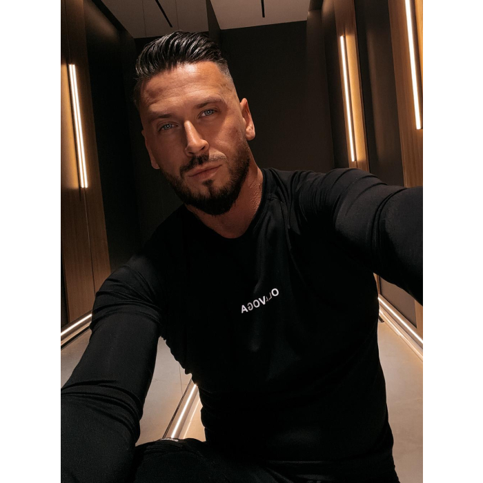 BLUZKA T-SHIRT MĘSKI LONGSLEEVE OLAVOGA MEN ZURI BLACK