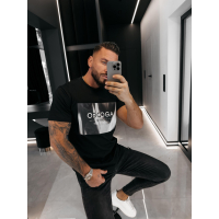BLUZKA T-SHIRT MĘSKI OLAVOGA MEN ALMAIN BLACK