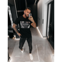 BLUZKA T-SHIRT MĘSKI OLAVOGA MEN ALMAIN BLACK