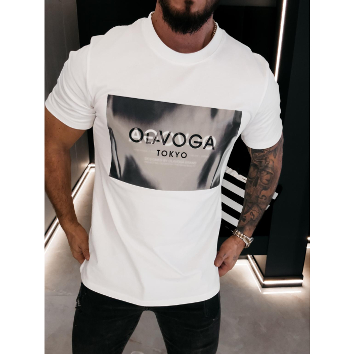 BLUZKA T-SHIRT MĘSKI OLAVOGA MEN ALMAIN ECRU