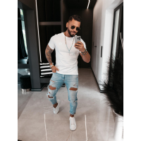 BLUZKA T-SHIRT MĘSKI OLAVOGA MEN BANXI ECRU