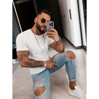 BLUZKA T-SHIRT MĘSKI OLAVOGA MEN BANXI ECRU