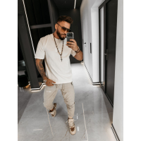 BLUZKA T-SHIRT MĘSKI OLAVOGA MEN BARSON ECRU