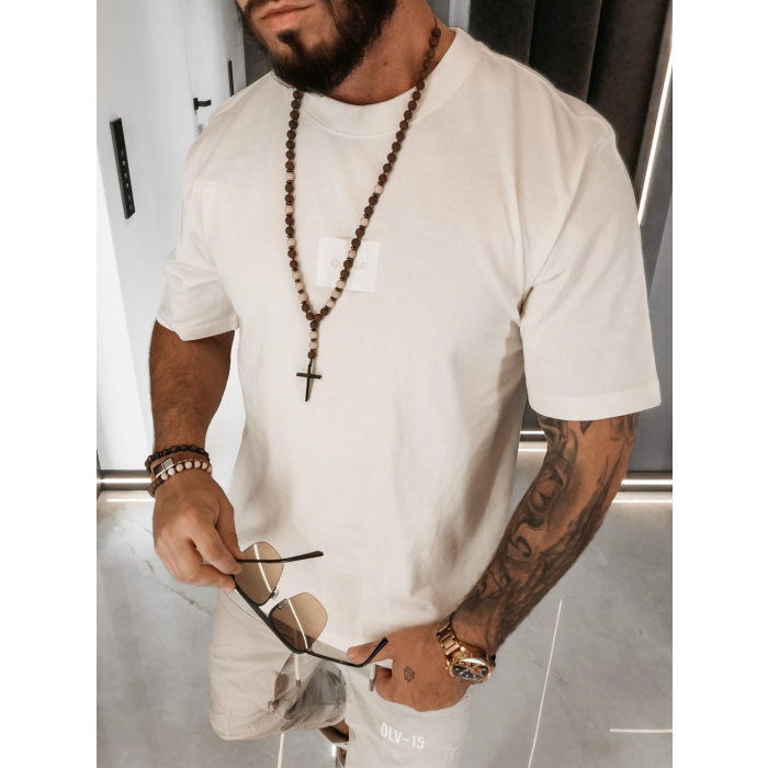 BLUZKA T-SHIRT MĘSKI OLAVOGA MEN BARSON ECRU