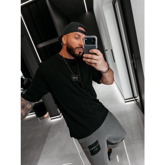 BLUZKA T-SHIRT MĘSKI OLAVOGA MEN BARSON BLACK