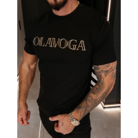 BLUZKA T-SHIRT MĘSKI OLAVOGA MEN BERG BLACK