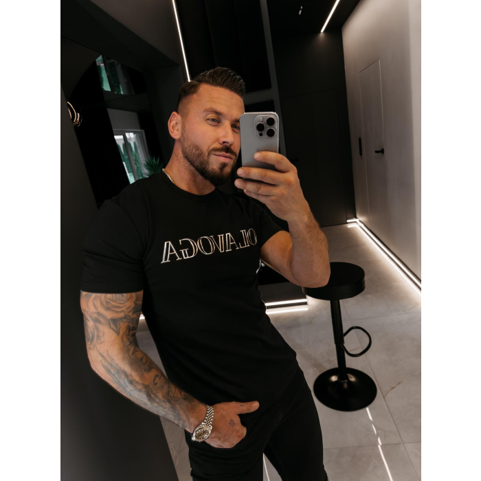 BLUZKA T-SHIRT MĘSKI OLAVOGA MEN BERG BLACK