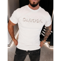 BLUZKA T-SHIRT MĘSKI OLAVOGA MEN BIX ECRU