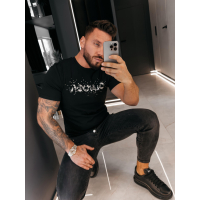 BLUZKA T-SHIRT MĘSKI OLAVOGA MEN BIX BLACK