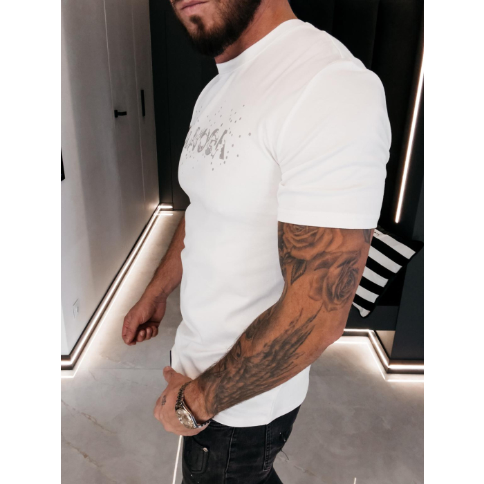 BLUZKA T-SHIRT MĘSKI OLAVOGA MEN BIX ECRU