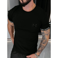 BLUZKA T-SHIRT MĘSKI OLAVOGA MEN BUGY BLACK