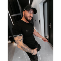 BLUZKA T-SHIRT MĘSKI OLAVOGA MEN BUGY BLACK
