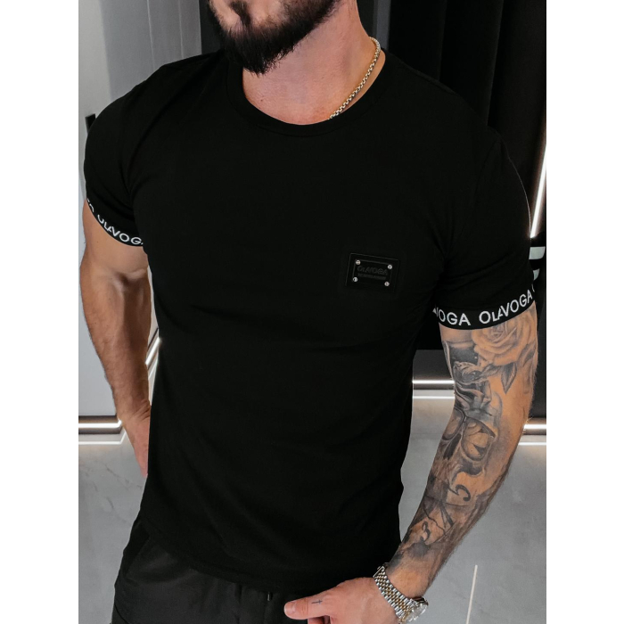 BLUZKA T-SHIRT MĘSKI OLAVOGA MEN BUGY BLACK