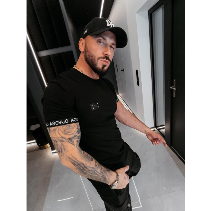 BLUZKA T-SHIRT MĘSKI OLAVOGA MEN BUGY BLACK