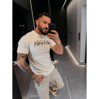 BLUZKA T-SHIRT MĘSKI OLAVOGA MEN CUON BEIGE