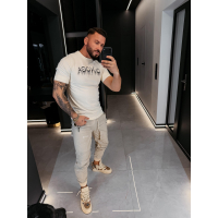 BLUZKA T-SHIRT MĘSKI OLAVOGA MEN CUON BEIGE