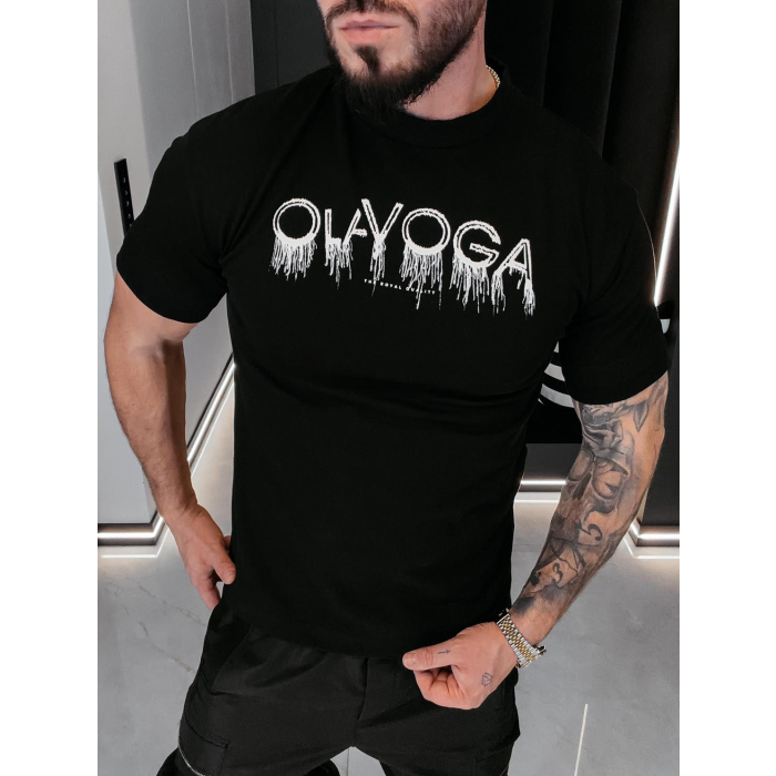 BLUZKA T-SHIRT MĘSKI OLAVOGA MEN CUON BLACK
