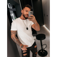 BLUZKA T-SHIRT MĘSKI OLAVOGA MEN KAAR ECRU