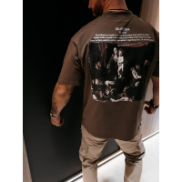 BLUZKA T-SHIRT MĘSKI OLAVOGA MEN NOVAVEON BROWN