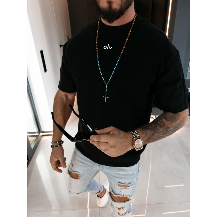 BLUZKA T-SHIRT MĘSKI OLAVOGA MEN NOVAVEON BLACK