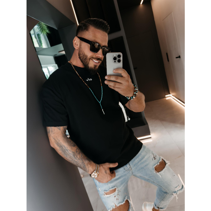 BLUZKA T-SHIRT MĘSKI OLAVOGA MEN NOVAVEON BLACK