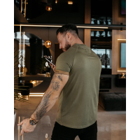 BLUZKA T-SHIRT MĘSKI OLAVOGA MEN RAYSIER KHAKI