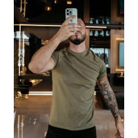 BLUZKA T-SHIRT MĘSKI OLAVOGA MEN RAYSIER KHAKI