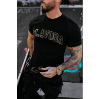 BLUZKA T-SHIRT MĘSKI OLAVOGA MEN ROQA BLACK