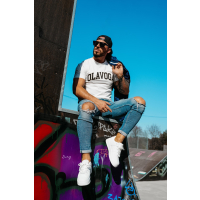 BLUZKA T-SHIRT MĘSKI OLAVOGA MEN ROQA ECRU