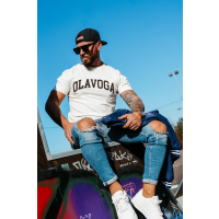 BLUZKA T-SHIRT MĘSKI OLAVOGA MEN ROQA ECRU