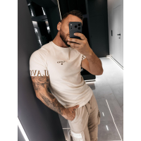 BLUZKA T-SHIRT MĘSKI OLAVOGA MEN SKYJUE ECRU