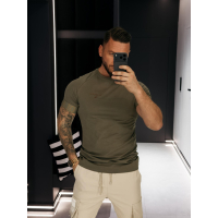 BLUZKA T-SHIRT MĘSKI OLAVOGA MEN SKYJUE KHAKI