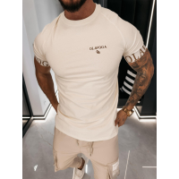 BLUZKA T-SHIRT MĘSKI OLAVOGA MEN SKYJUE ECRU