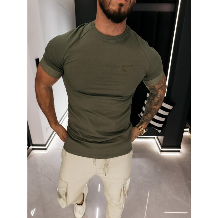 BLUZKA T-SHIRT MĘSKI OLAVOGA MEN SKYJUE KHAKI