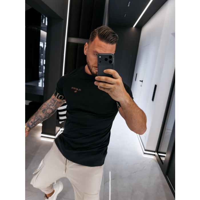 BLUZKA T-SHIRT MĘSKI OLAVOGA MEN SKYJUE BLACK