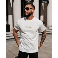 BLUZKA T-SHIRT MĘSKI OLAVOGA MEN SOBRE ECRU
