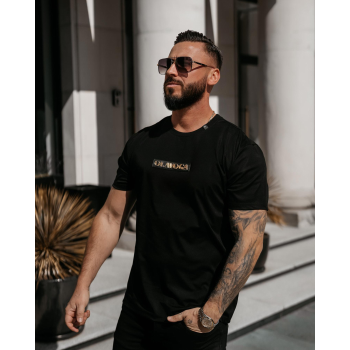 BLUZKA T-SHIRT MĘSKI OLAVOGA MEN SOBRE BLACK