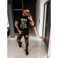 BLUZKA T-SHIRT MĘSKI OLAVOGA MEN TADY BLACK